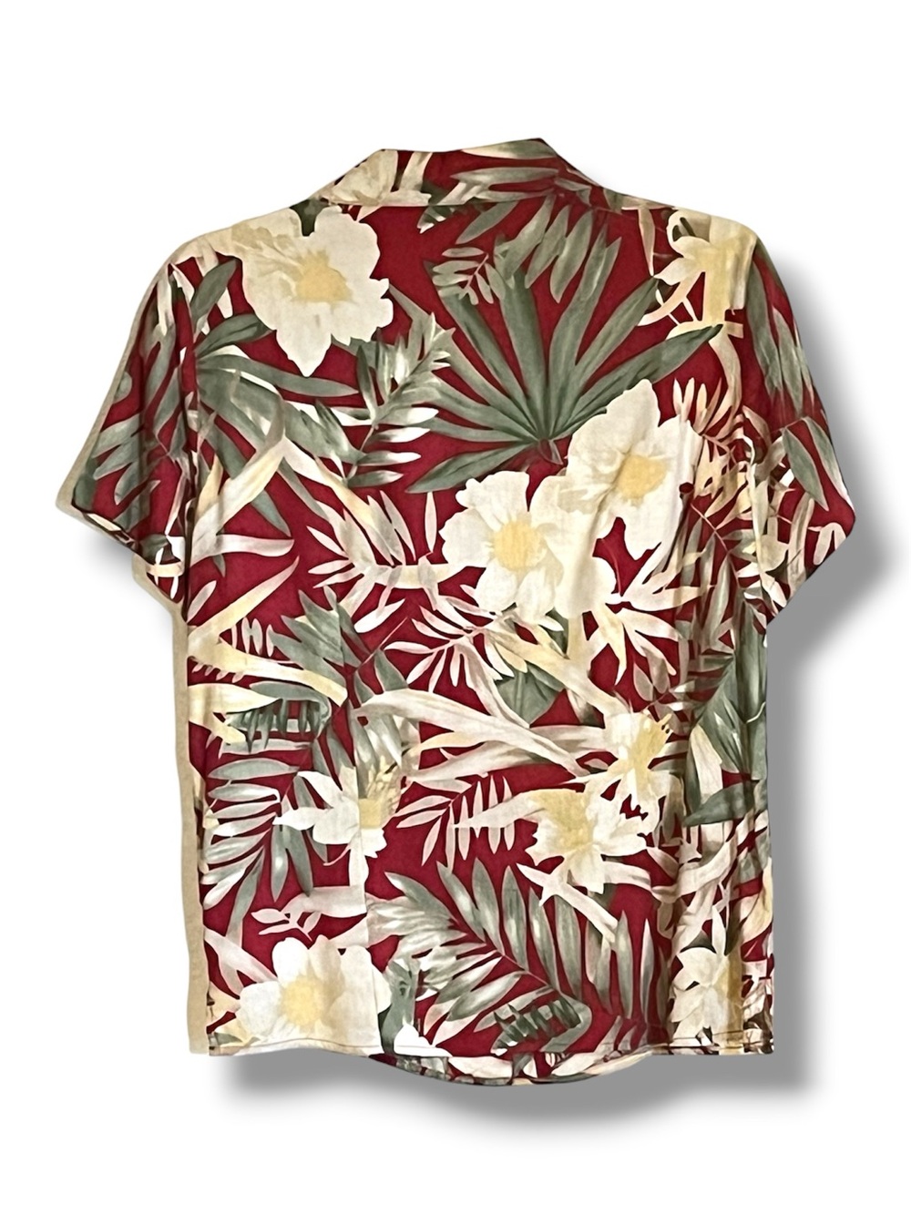Caribbean Joe Island Tropical Vacation Resortwear Short Sleeve Button-Down Top - Picture 4 of 11
